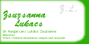zsuzsanna lukacs business card
