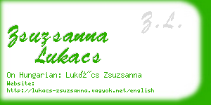 zsuzsanna lukacs business card